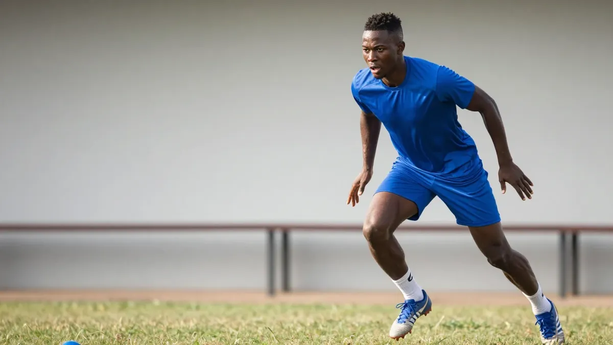 Den 17-årige nigerianske anfallaren Musa Olusegun Lasisi är på plats i Stockholm för att träna med både A-laget och PA19...